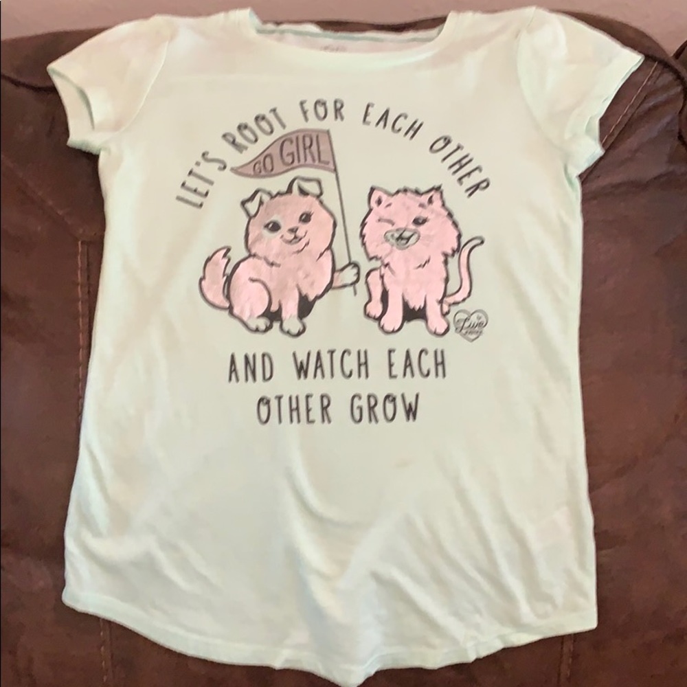 Justice Graphic Tee Size 8